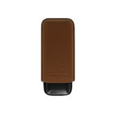 Les Fines Lames  Cigar Case - Duo Brown Pebble Leather